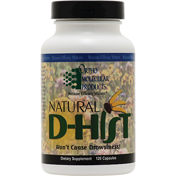 D-Hist 120 caps, Ortho Molecular - Won't Cause Drowsiness! - Enjoy the Outdoors Once Again!