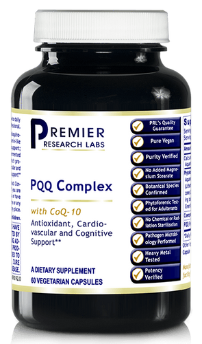 PQQ with CoQ10  60 caps PRLabsAntioxidant, Nerve, Cognitive,& Cardio Support