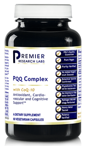 PQQ with CoQ10  60 caps PRLabsAntioxidant, Nerve, Cognitive,& Cardio Support
