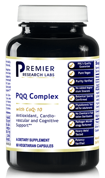 PQQ with CoQ10  60 caps PRLabsAntioxidant, Nerve, Cognitive,& Cardio Support