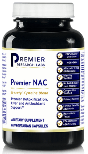 NAC ,Premier 60vcaps N-Acetyl-L-Cysteine Blend Premier Detoxification, Liver and Antioxidant Support