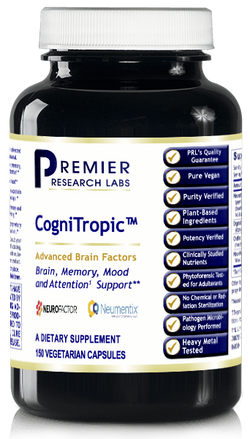 CogniTropic 150 vcaps, PRLabs Brain, Memory, Mood, & Attention Support