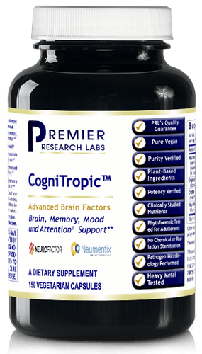 CogniTropic 150 vcaps, PRLabs Brain, Memory, Mood, & Attention Support