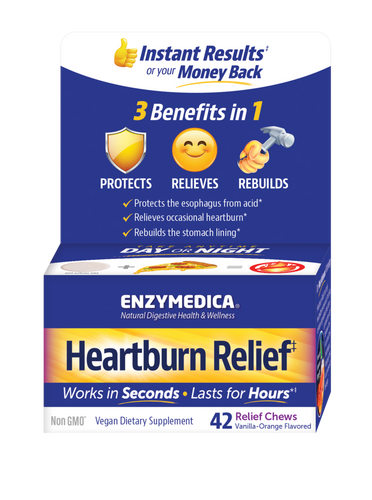 Heartburn Relief‡90 chews Enzymedica