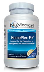 HemePlex FE 60ct, NuMedica Supports the production of hemoglobin and red blood cells