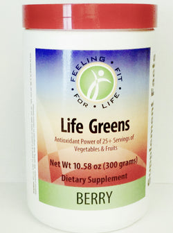 Life Greens Berry Powder 300 Gr Green Formula Featuring High ORAC