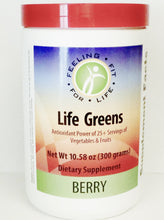 Load image into Gallery viewer, Life Greens Berry Powder 300 Gr Green Formula Featuring High ORAC