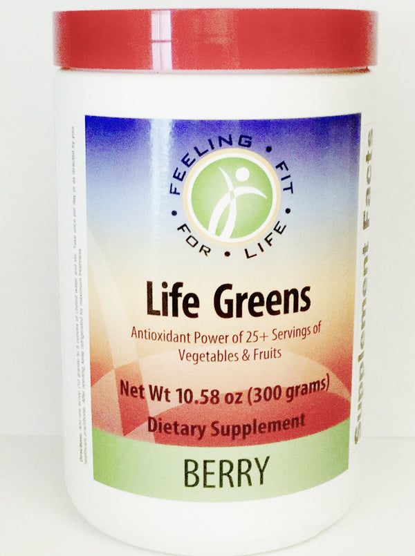 Life Greens Berry Powder 300 Gr Green Formula Featuring High ORAC