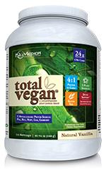 Total Vegan Vanilla 14 svg NuMedica High Quality Vegan Protein Drink Mix