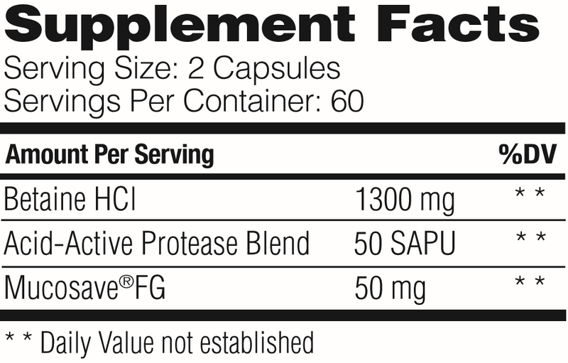 Betaine HCL 120, Enzymedica