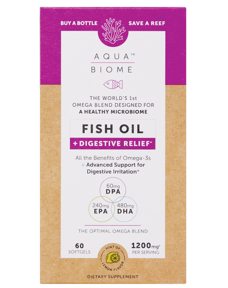 Aqua Biome™ Fish Oil Digestive Relief 60, Enzymedica