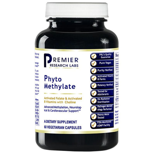 Phyto-Methylate 60 PRLabs Activated Folate & Activated B Vitamins with Choline Advanced Methylation, Neurological & Cardiovascular Support